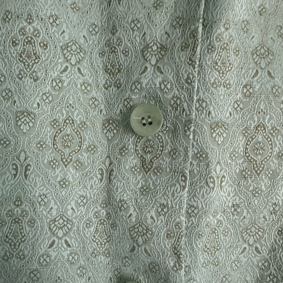 Vintage Norton Mcnaughton Tea Green Asian Design Blazer size 12p. - Picture 3 of 4